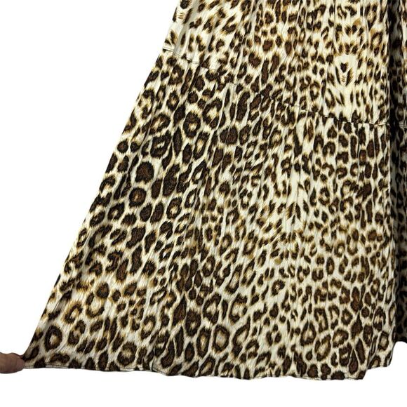 Painted Pony Tiered Maxi Skirt OS Animal Print Festival 90s Broomstick Boho Y2K - Picture 4 of 7